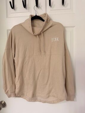 PINK Victoria's Secret Cream Pullover Hoodie